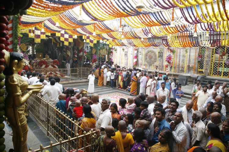 Fruit Decorations For Srivari Snapana Thirumanjanam At