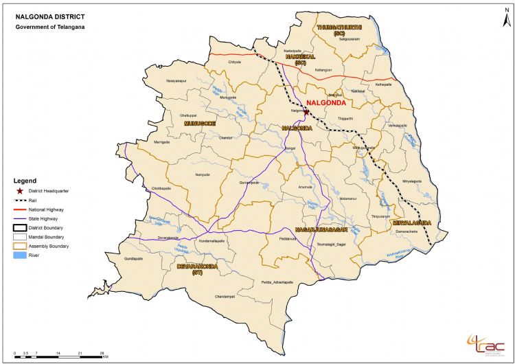 Nalgonda District Map With Mandals New Districts In Telangana: At Telugupeople.com Photo Gallery