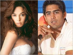 Mallika with Vijendar